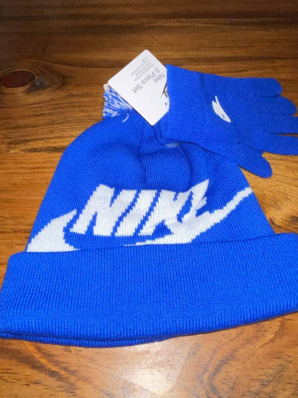Nike 2-Piece Set Beanie and Gloves Age 8/20 Game Royal Blue